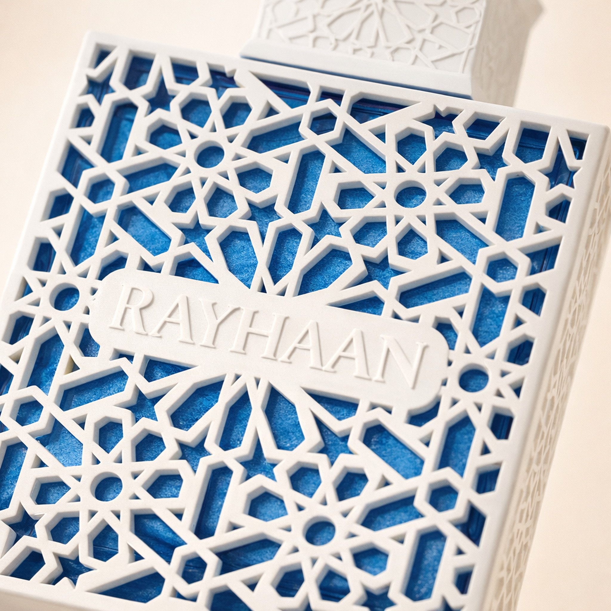 Rayhaan Azul EDP macro label detail gallery showcase