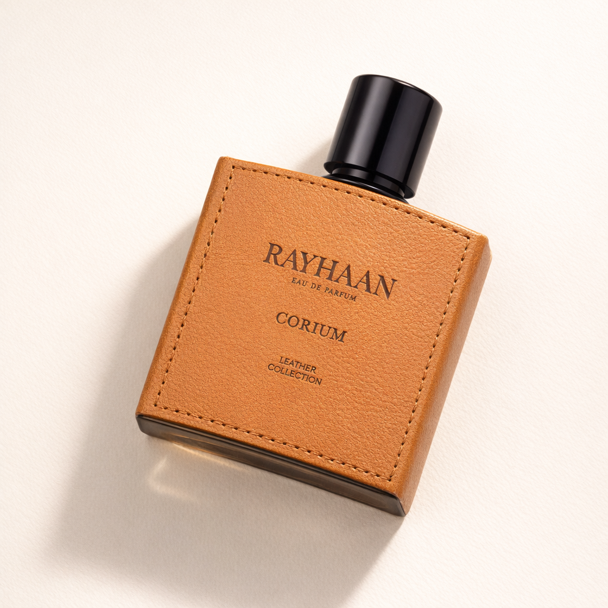 Rayhaan Corium EDP For Men angled still-life gallery showcase