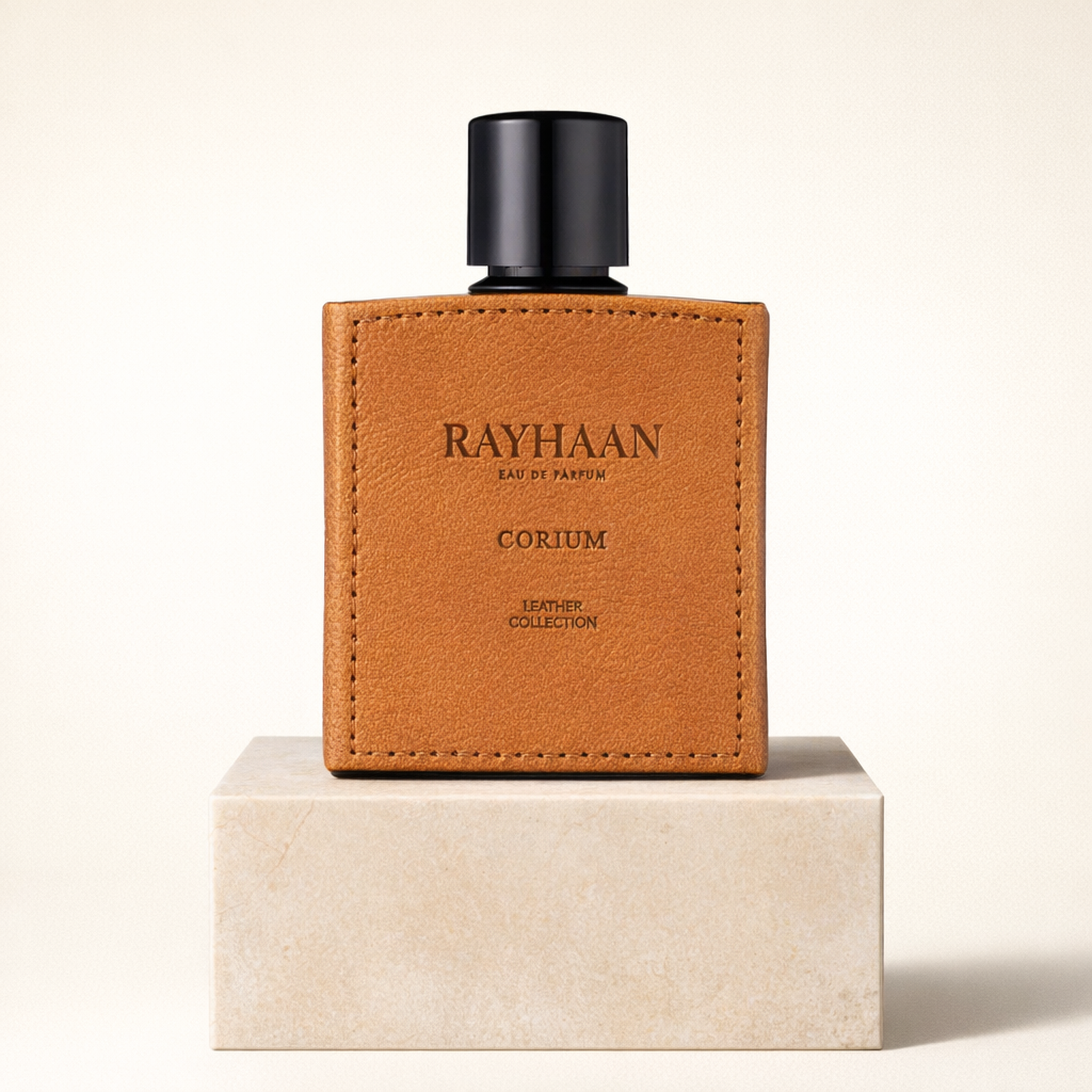 Rayhaan Corium EDP For Men upright pedestal gallery showcase