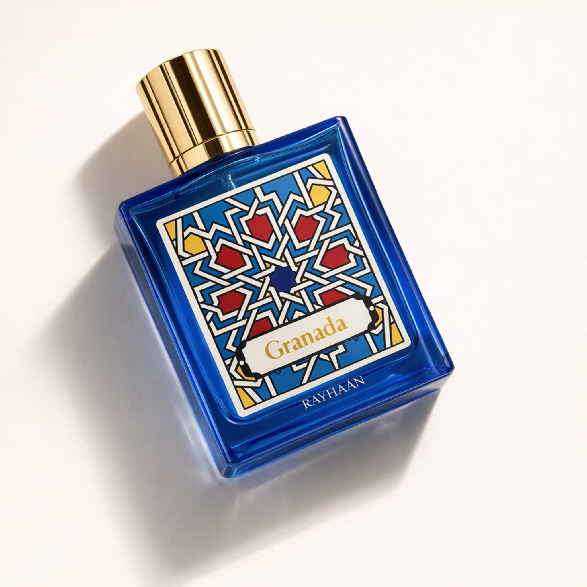 Rayhaan Granada EDP angled still-life gallery showcase