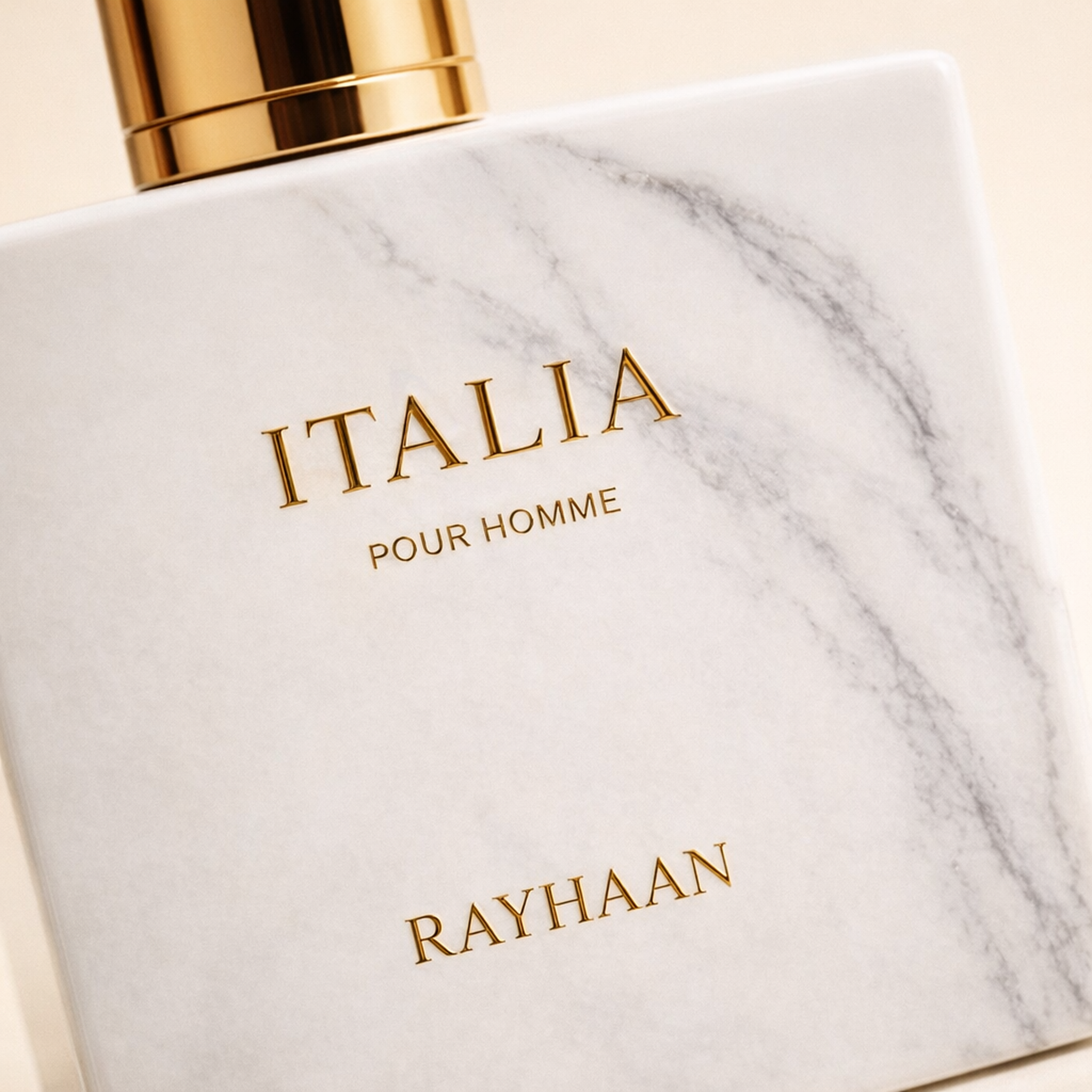 Rayhaan Italia EDP macro label detail gallery showcase
