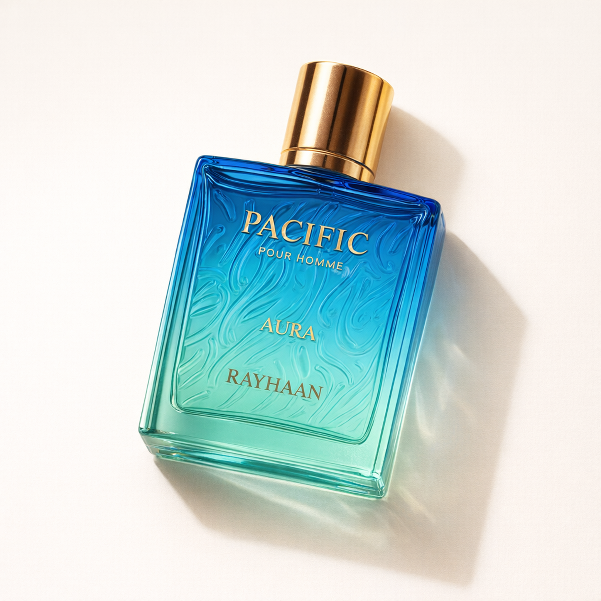 Rayhaan Pacific Aura EDP angled still-life gallery showcase