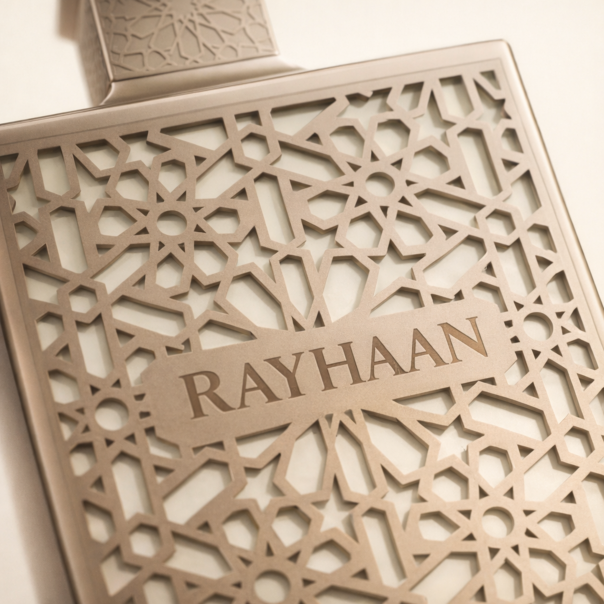 Rayhaan Terra EDP macro label detail gallery showcase