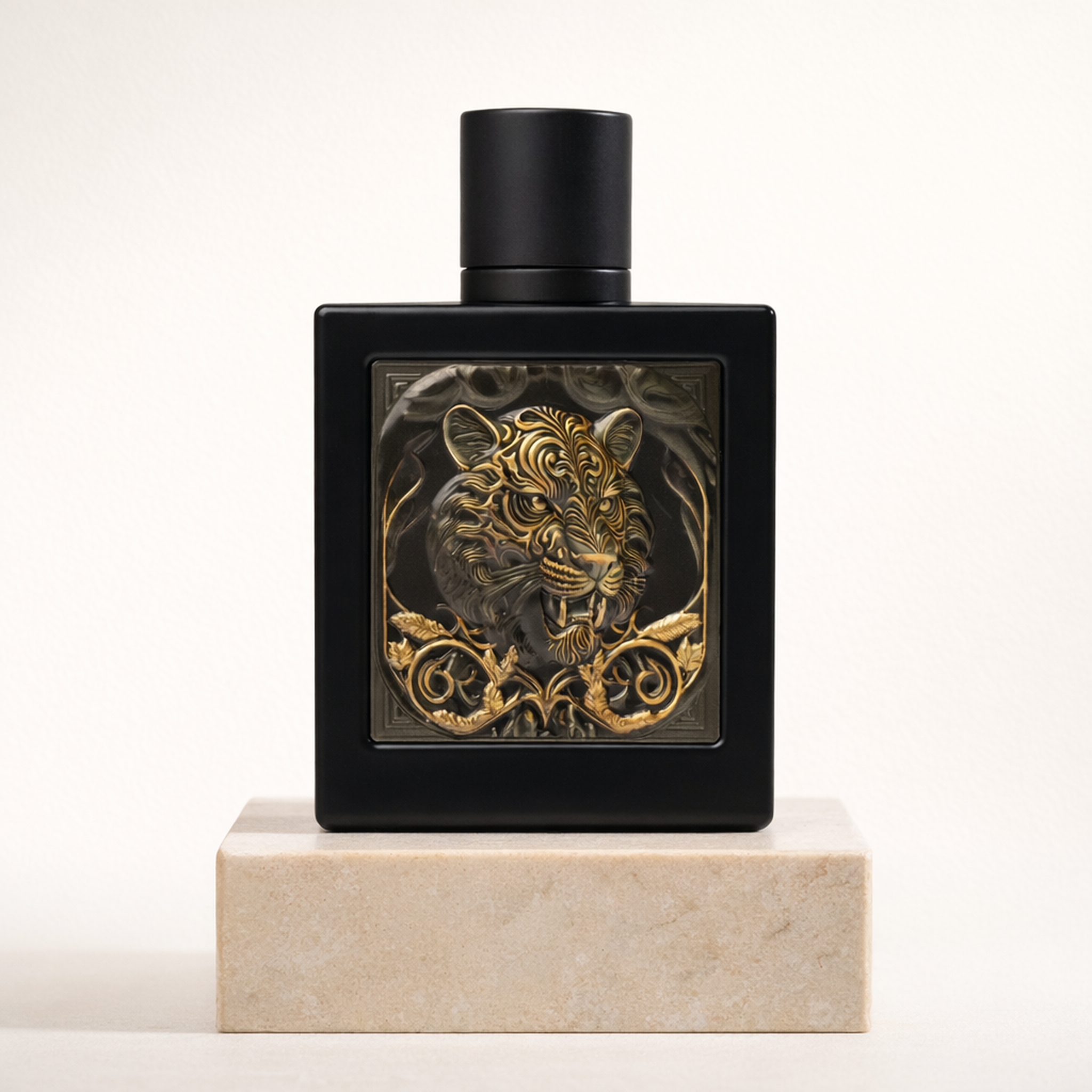 Rayhaan Tiger EDP upright pedestal gallery showcase