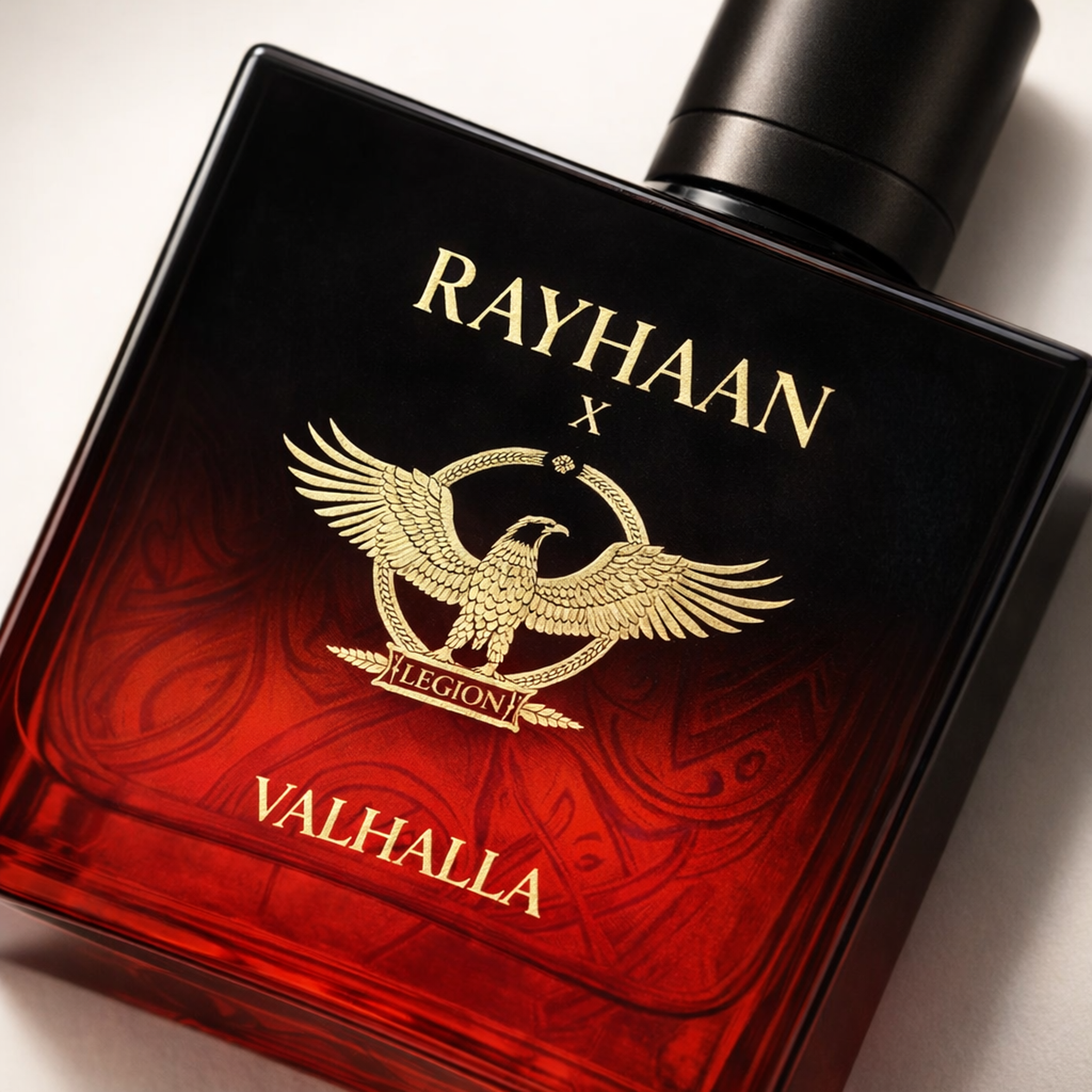 Rayhaan X Valhalla EDP macro label detail gallery showcase