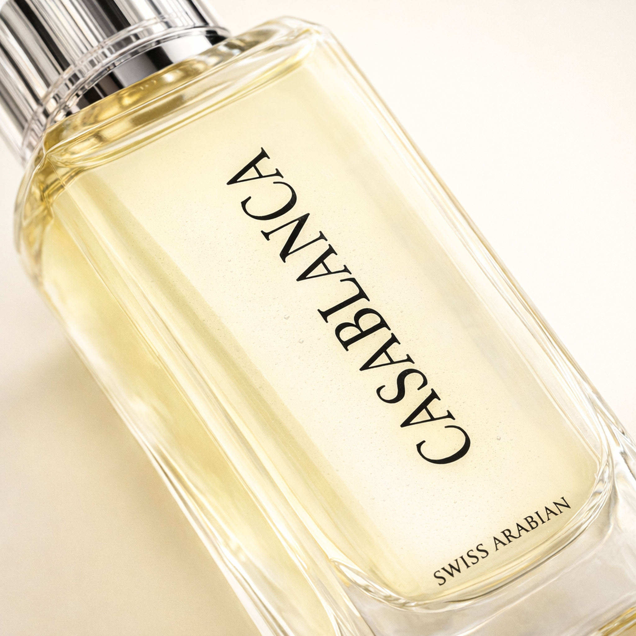 Swiss Arabian Casablanca EDP macro label detail gallery showcase