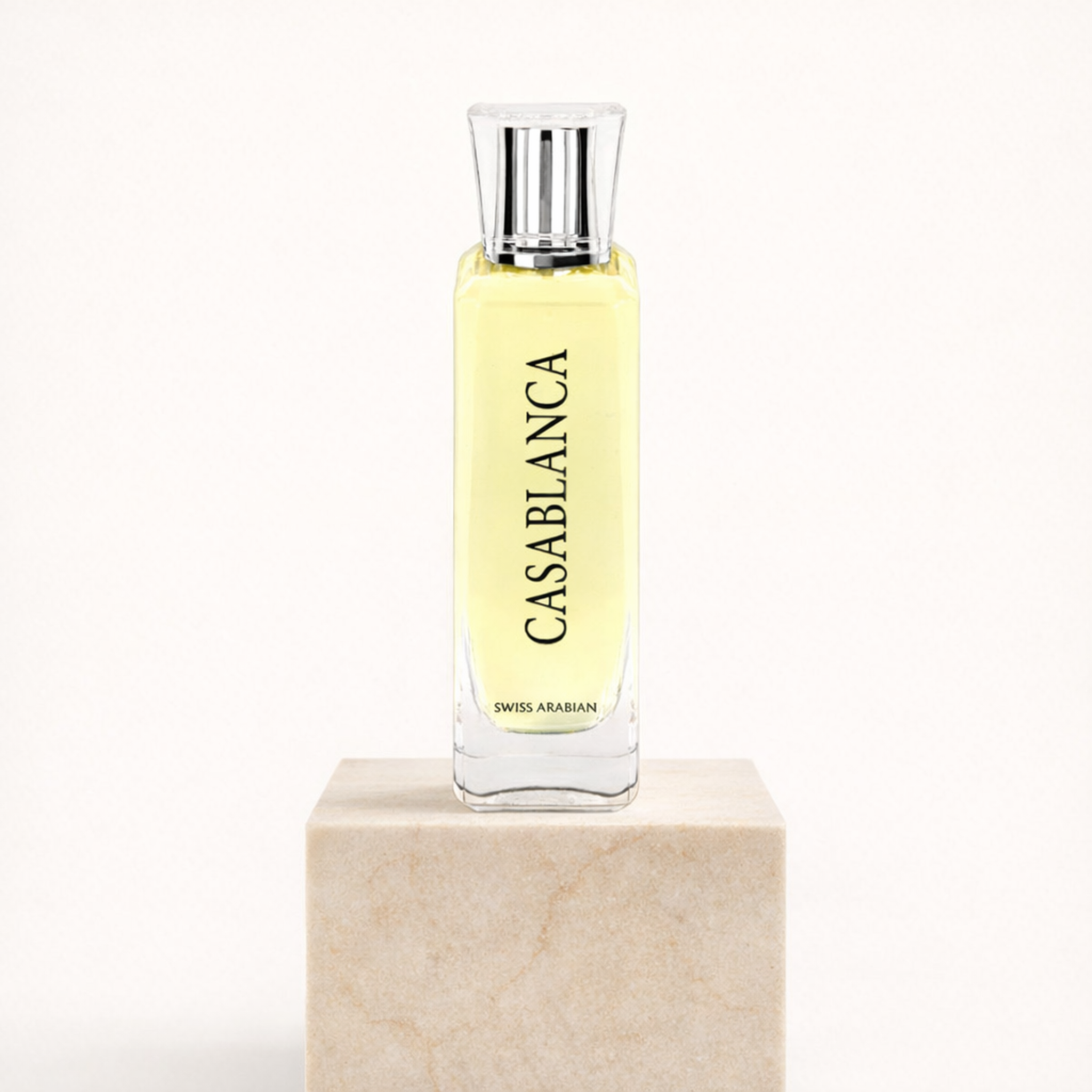 Swiss Arabian Casablanca EDP upright pedestal gallery showcase