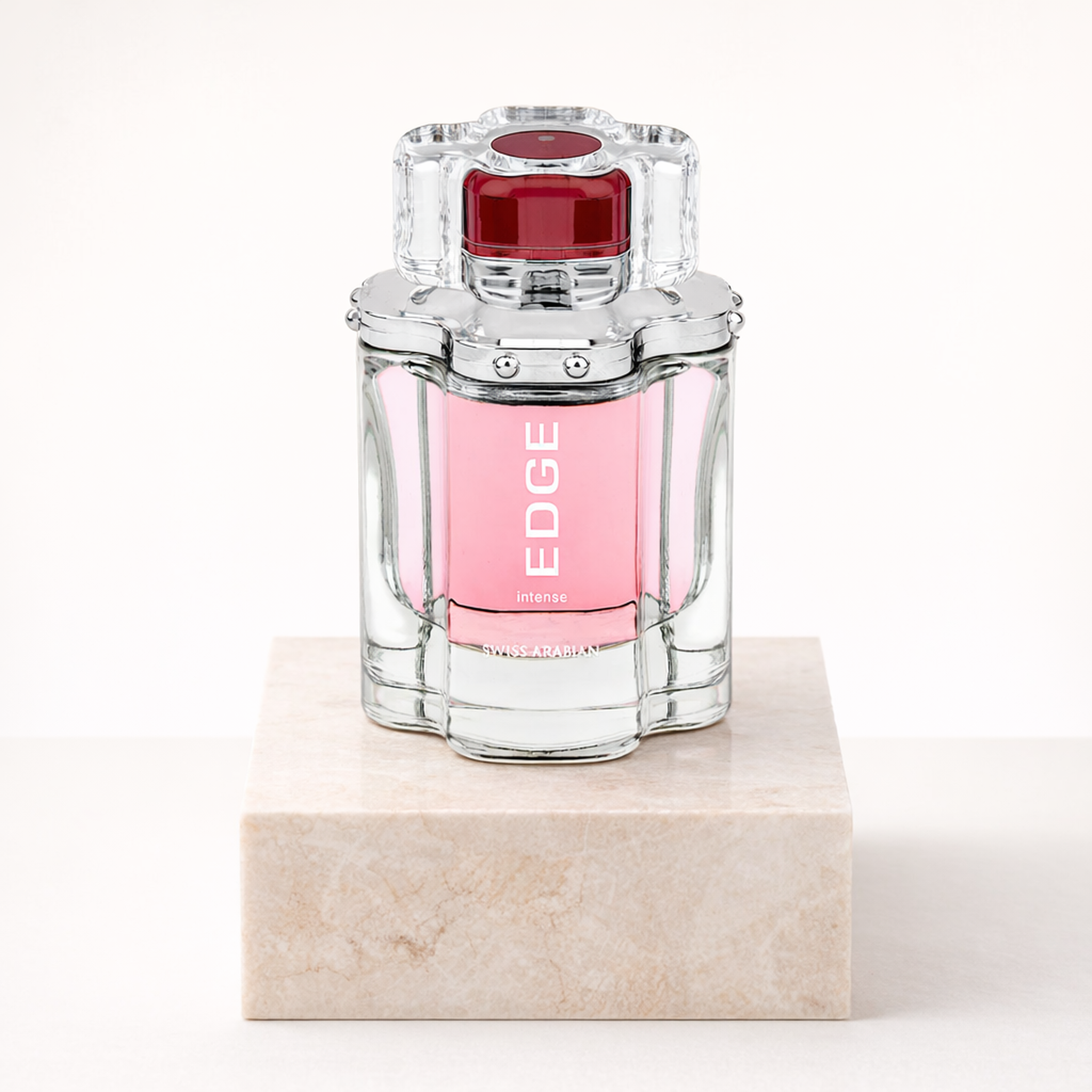 Swiss Arabian Edge EDP For Women upright pedestal gallery showcase