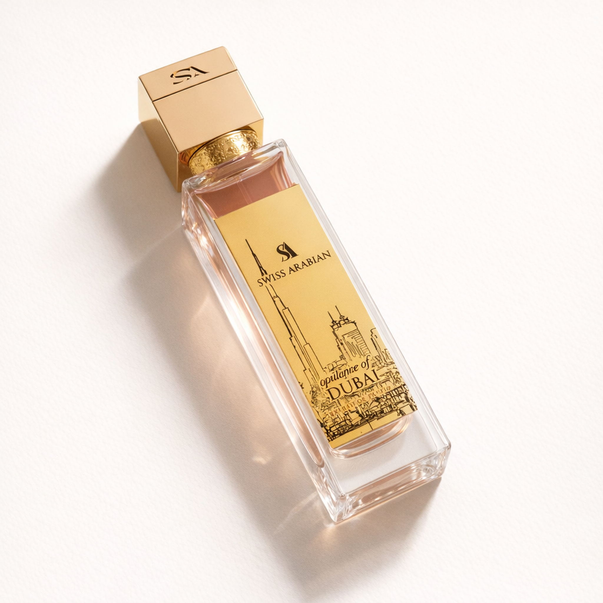 Swiss Arabian Opulence of Dubai EDP angled still-life gallery showcase