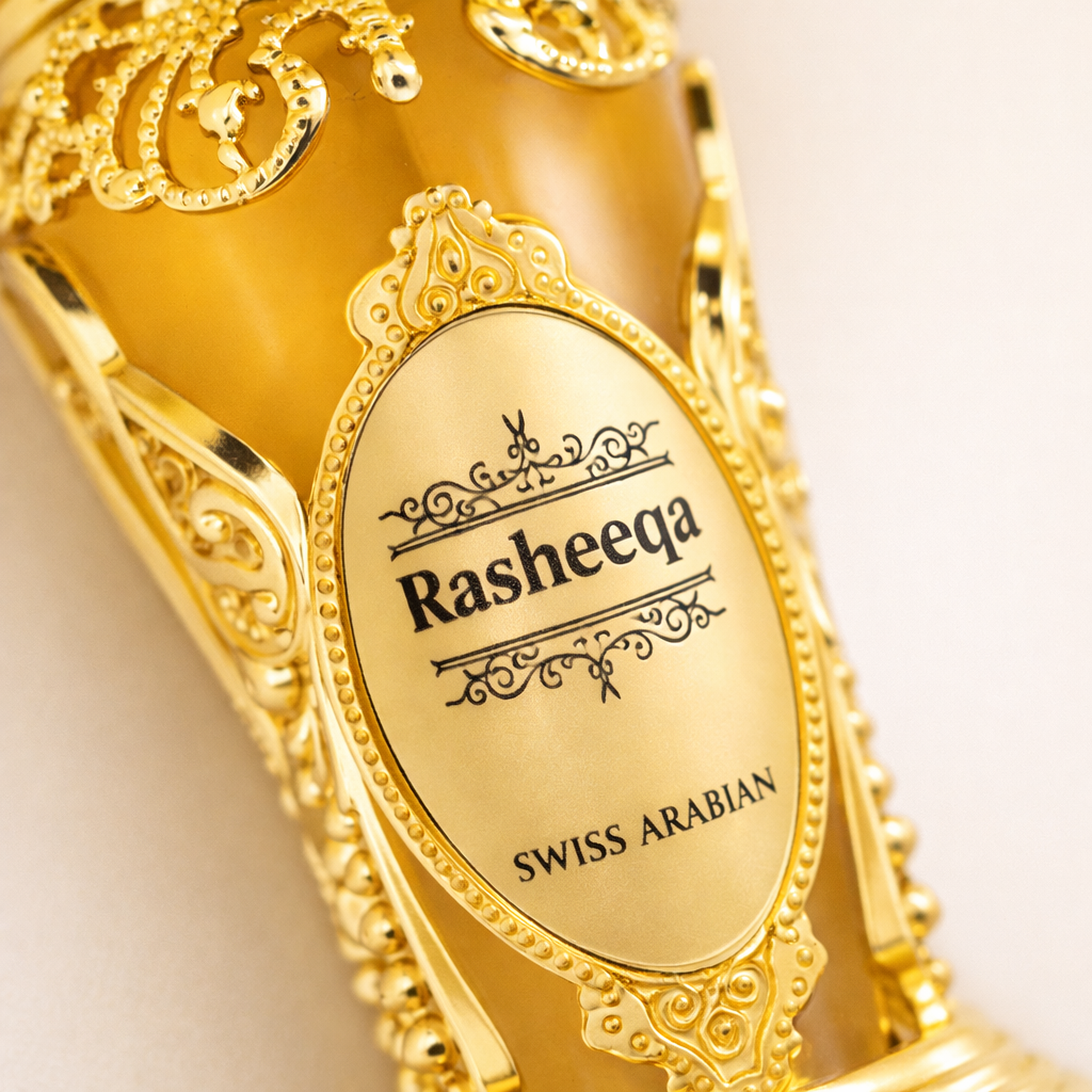 Swiss Arabian Rasheeqa EDP macro label detail gallery showcase
