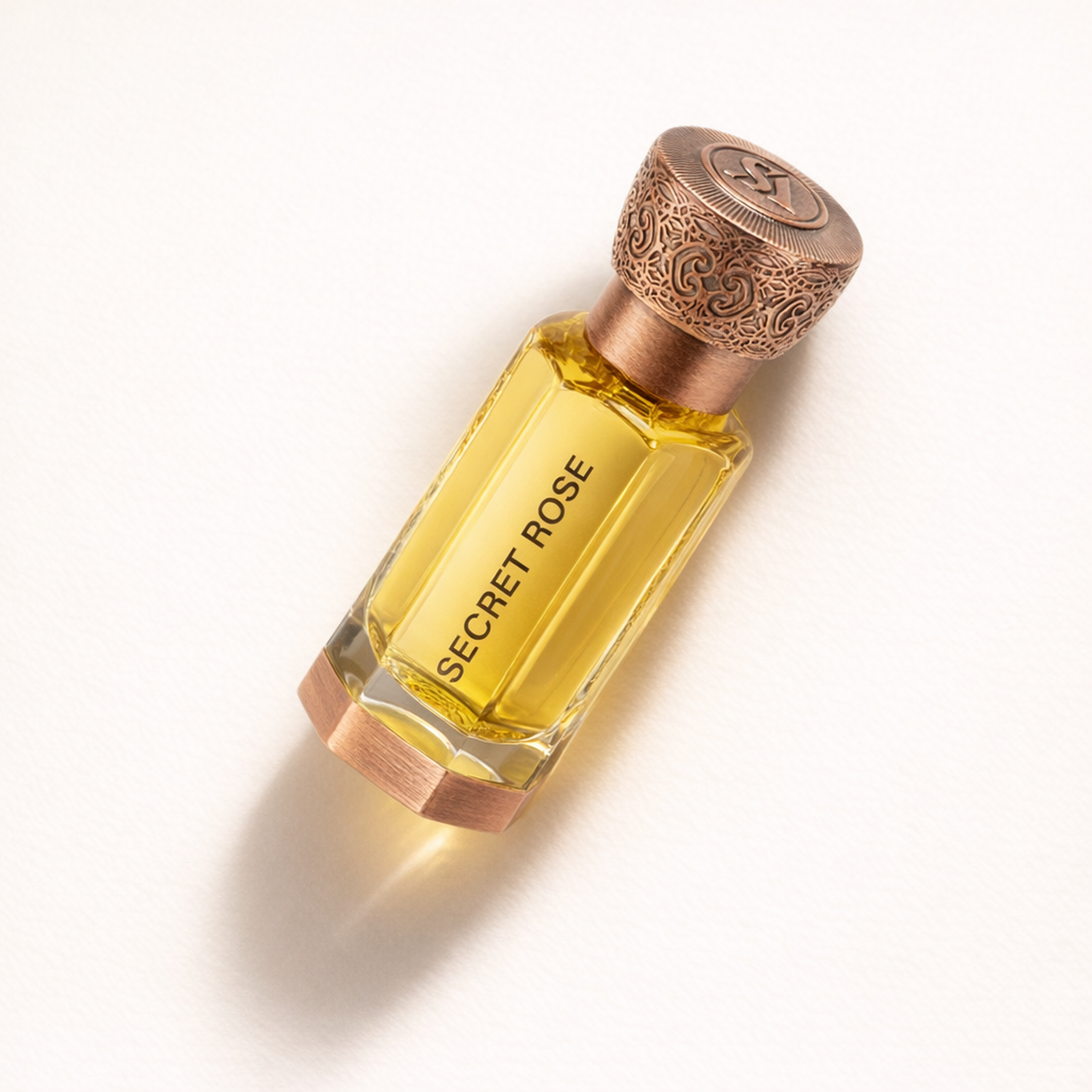 Swiss Arabian Secret Rose CPO angled still-life gallery showcase