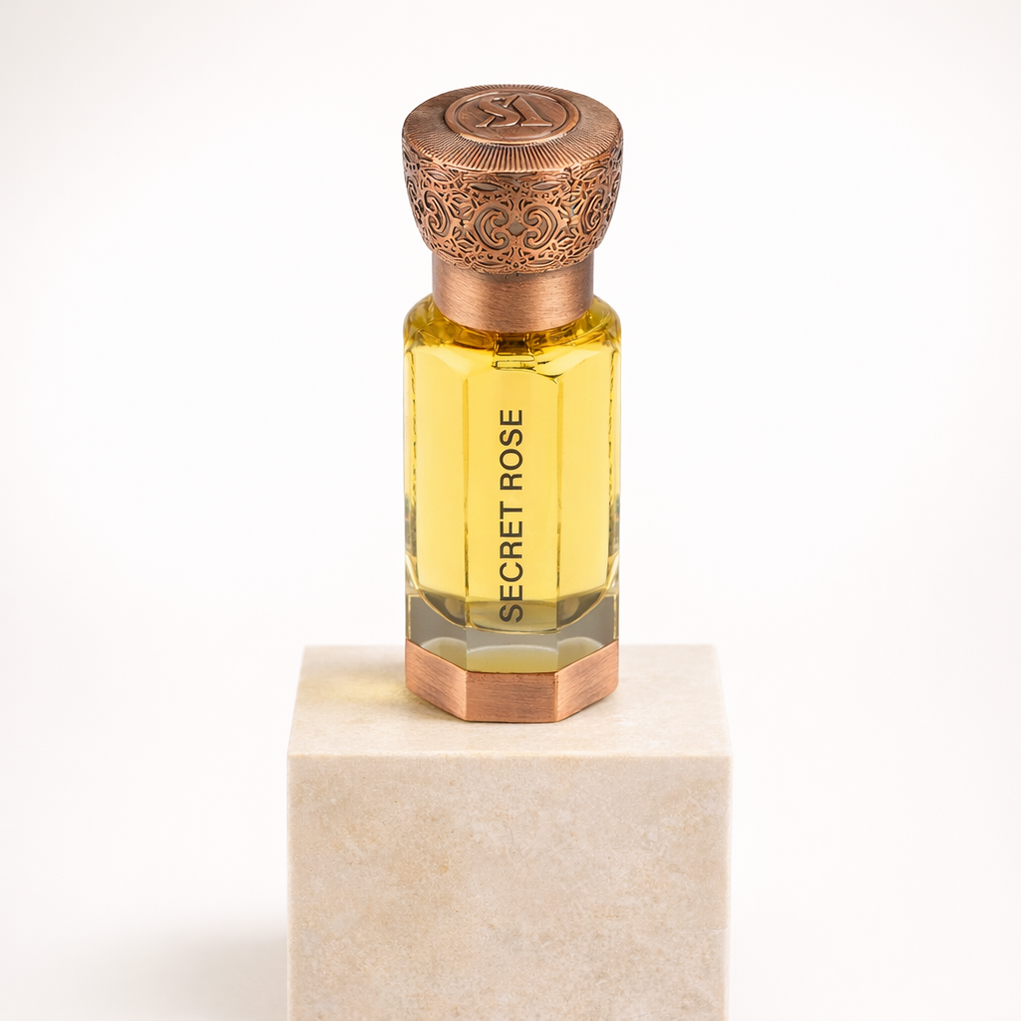 Swiss Arabian Secret Rose CPO upright pedestal gallery showcase