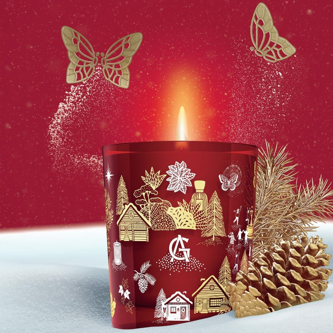 Goutal Une Foret D'Or Red Scented Candle