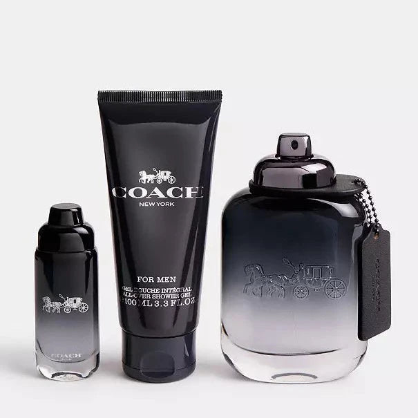 Coach Signature Men's EDT Set Shower Gel & Travel Spray | My Perfume Shop Australia