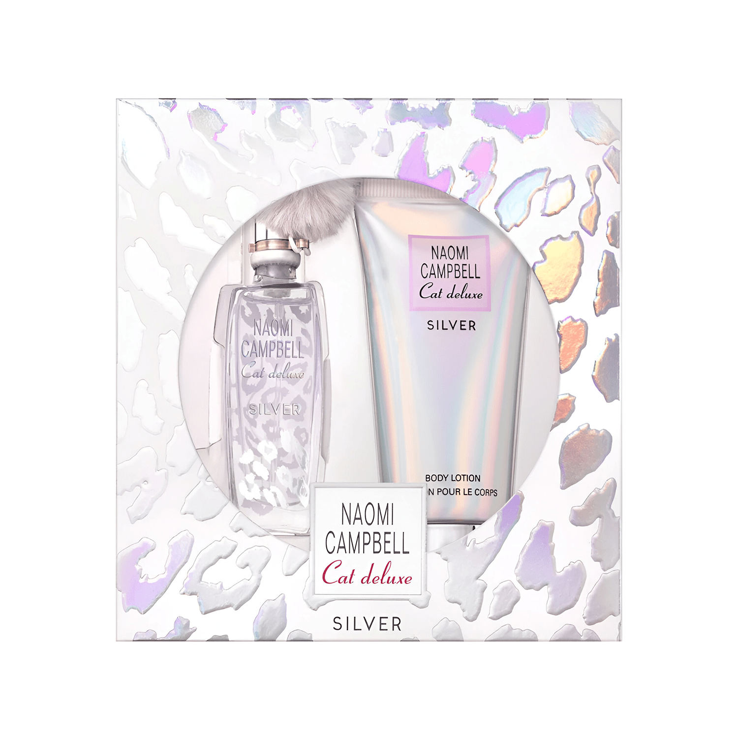 Naomi Campbell Cat Deluxe Silver EDT & Body Lotion Set for Women | My Perfume Shop