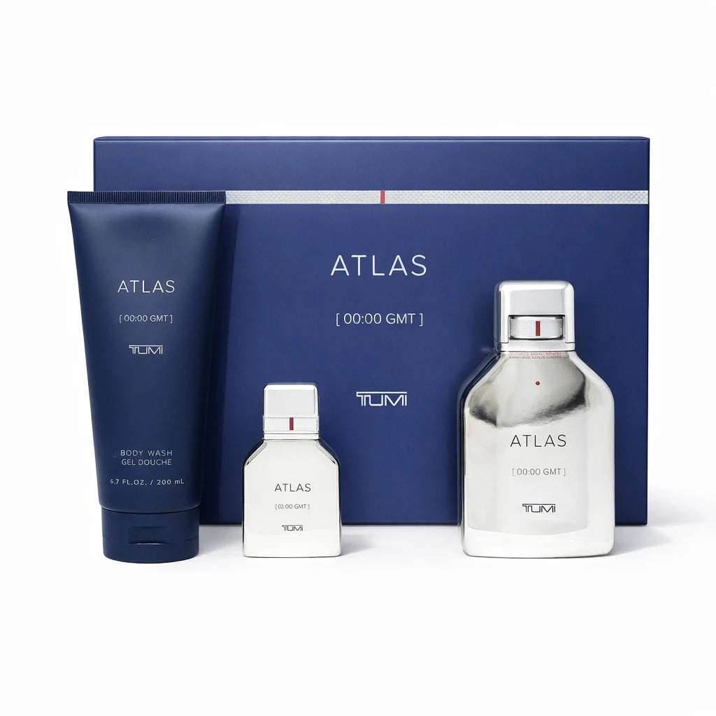 TUMI Atlas EDP Body Wash Gift Set for Men OpenAI studio hero