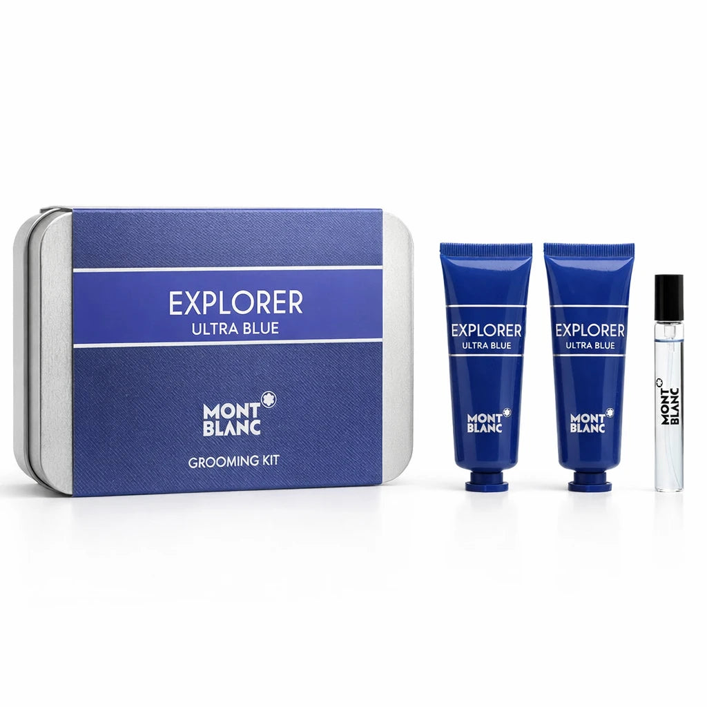 Mont Blanc Explorer Ultra Blue EDP Discovery Gift Set OpenAI studio hero