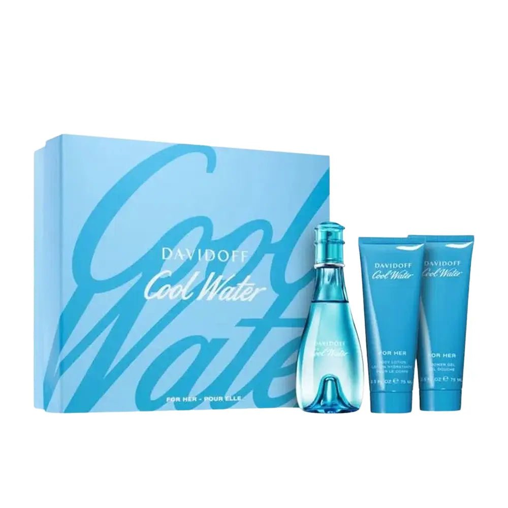 Davidoff Cool Water EDT Woman Shower & Body Lotion Set | My Perfume Shop Australia